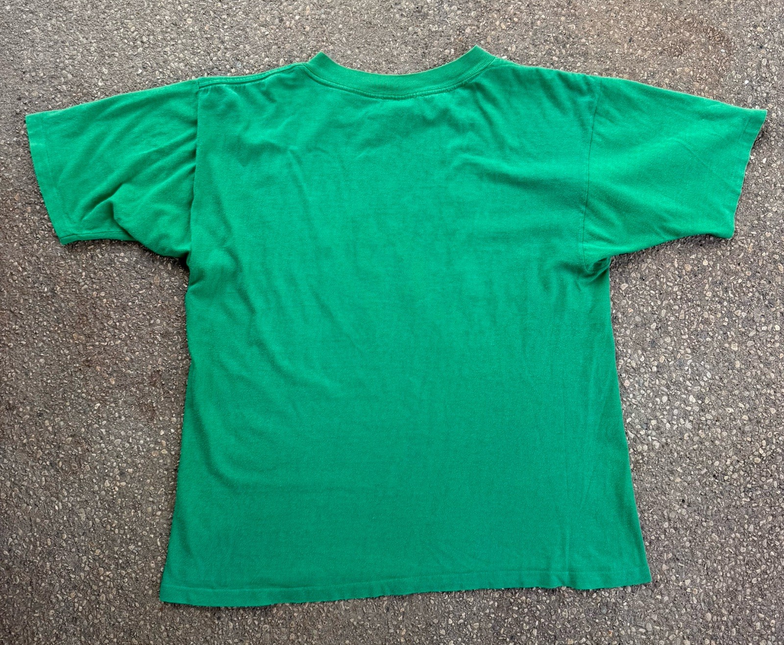 Vtg 80s Michigan State Spartans MSU T Shirt Green Artex Tag Size L USA Green gallery