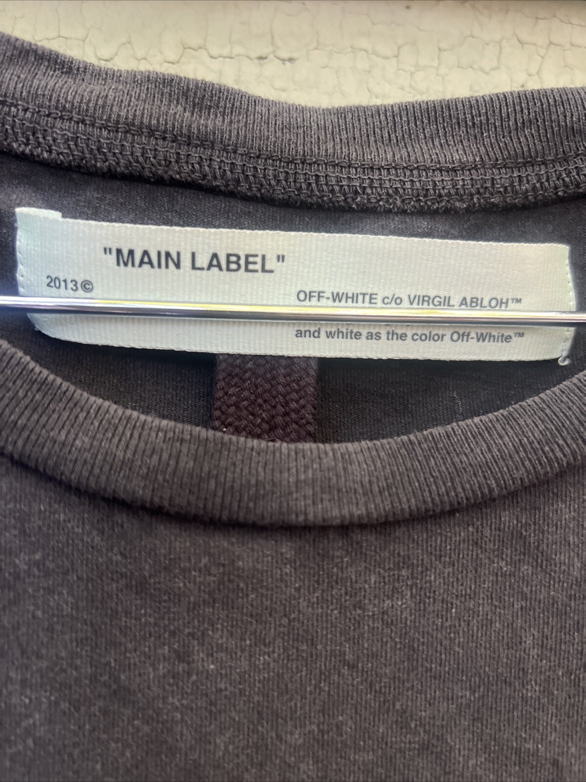 main label off-white 2013 fall winter white arrows on back men's Over Size gallery