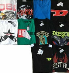 NWT DIESEL Men’s New assorted Short Sleeve T-Shirts; Sizes S, M, L, XL, 2XL