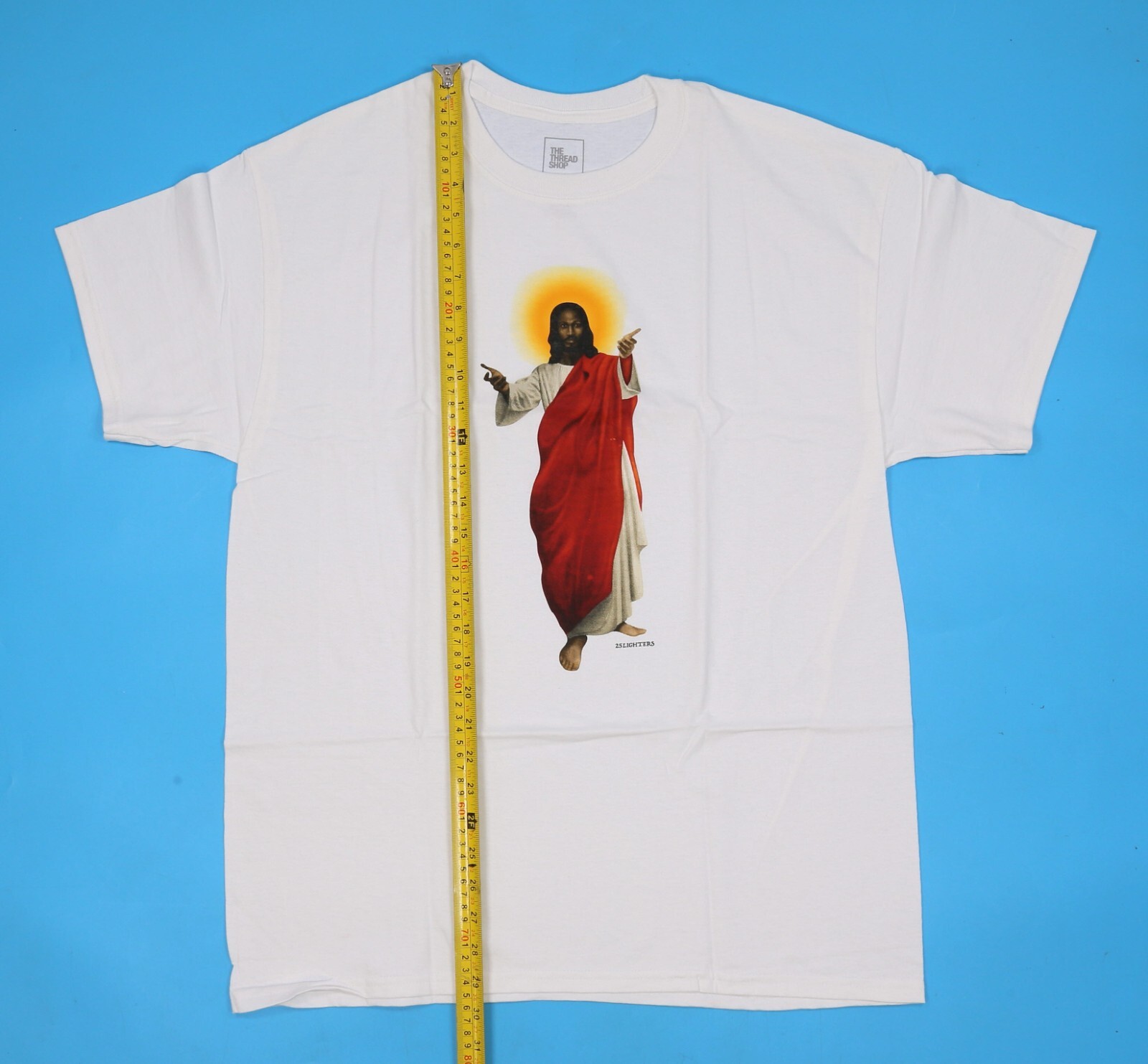 THE THREAD SHOP White T-Shirt (25 LIGHTERS) Size: L gallery