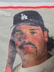 LA Dodgers Mike Piazza Shirt Mitchell & Ness Topps Baseball Card Design Medium