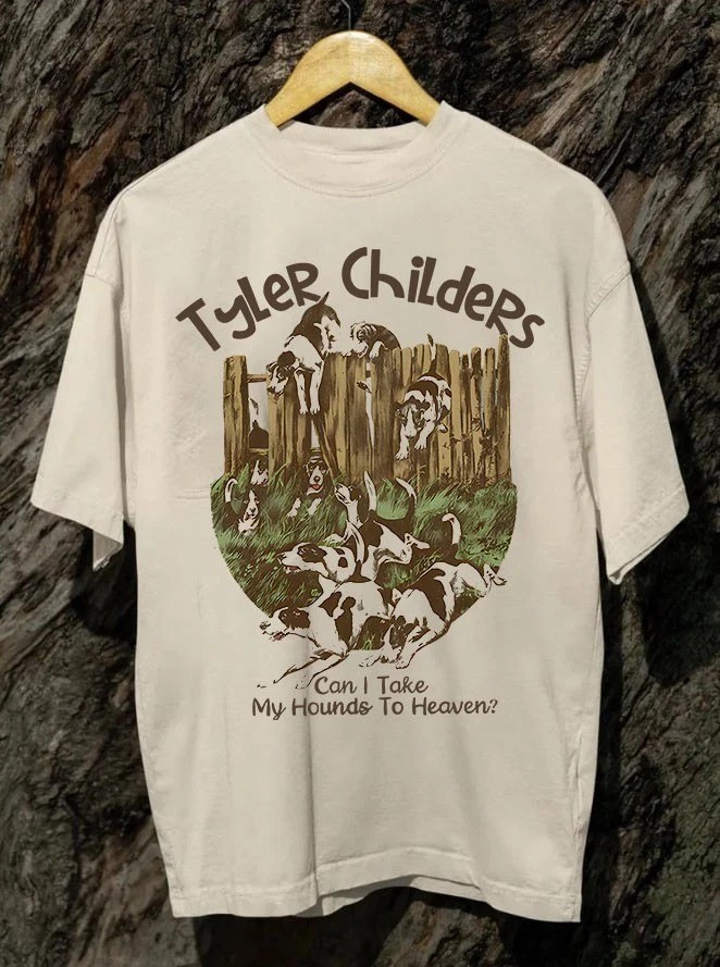 Tyler Childers Can I Take My Hounds To Heaven Beige T-Shirt BT1707 gallery