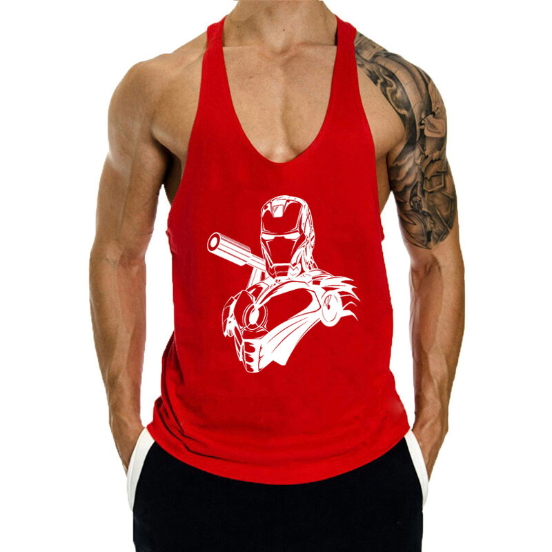Sports Running Training Quick-drying Fitness Vest Cotton Leisure Printing gallery