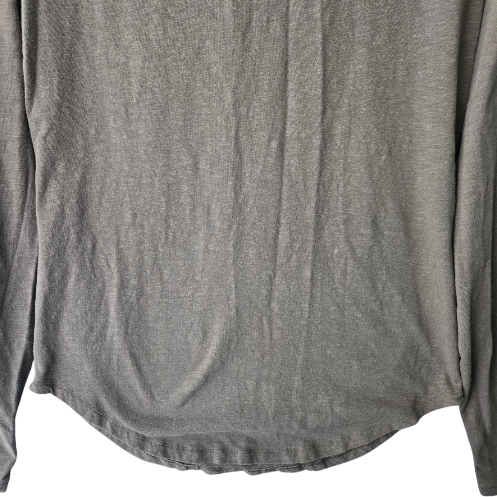 American Tall Mens Slub Cotton Long Sleeve T-Shirt Charcoal Grey Medium Tall MT gallery