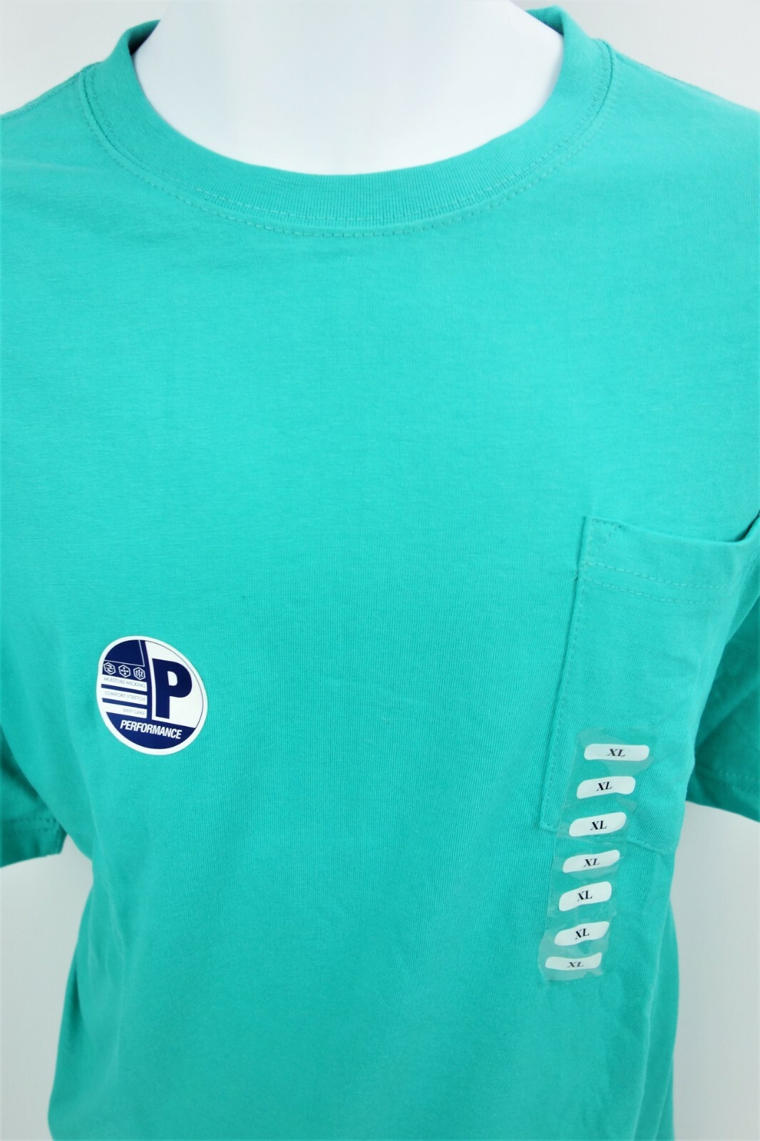XL Abyss Green Pocket T Tee Shirt Moisture Wicking Easy Care Performance gallery