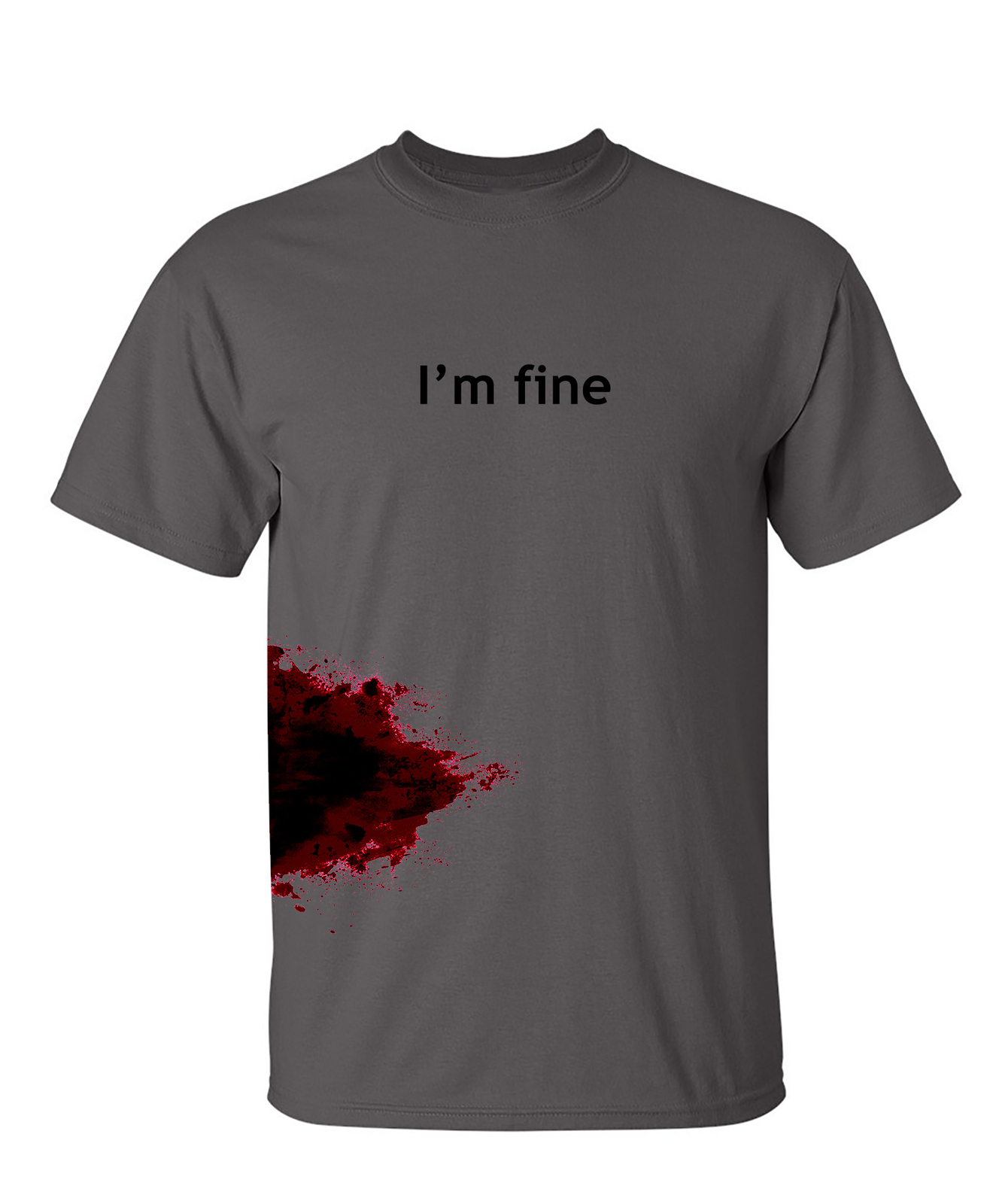I'm Fine Sarcastic Humor Graphic Novelty Funny T Shirt gallery