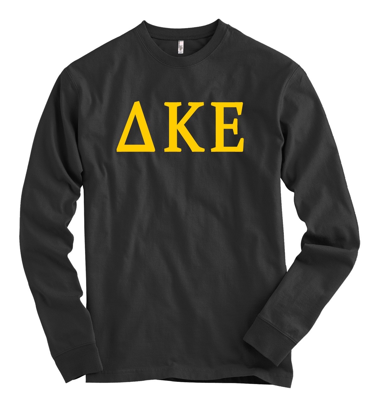Delta Kappa Epsilon Bella + Canvas Black Long Sleeve T Shirt DKE Letters *NEW* gallery