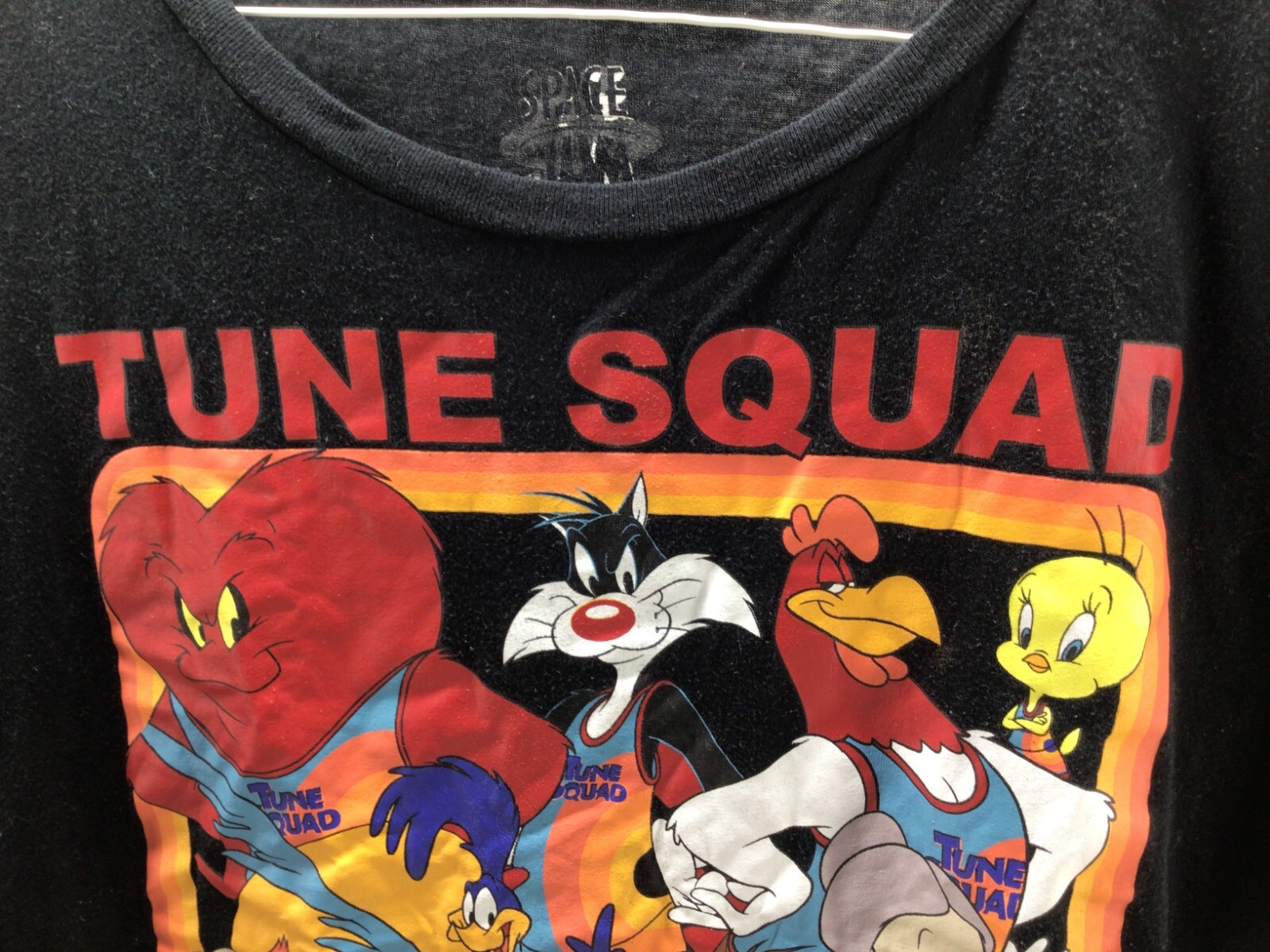 Space Jam A New Legacy Black T-Shirt Tune Squad 2X Short 23" Long gallery