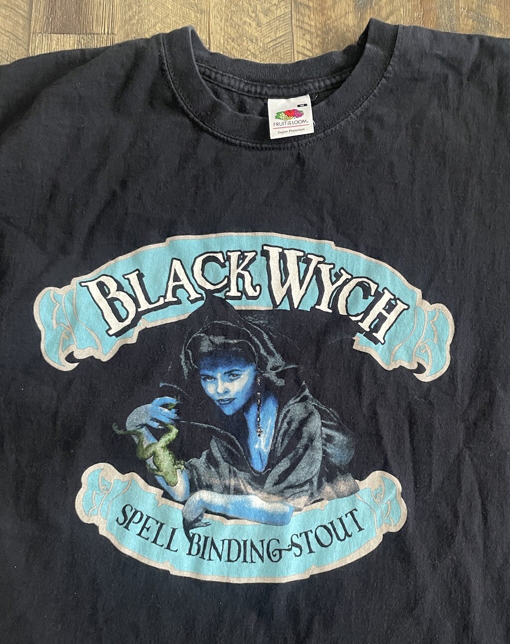Wychwood Brewery Black Wych Spell Binding Stout Beer T-Shirt (Medium) Witch