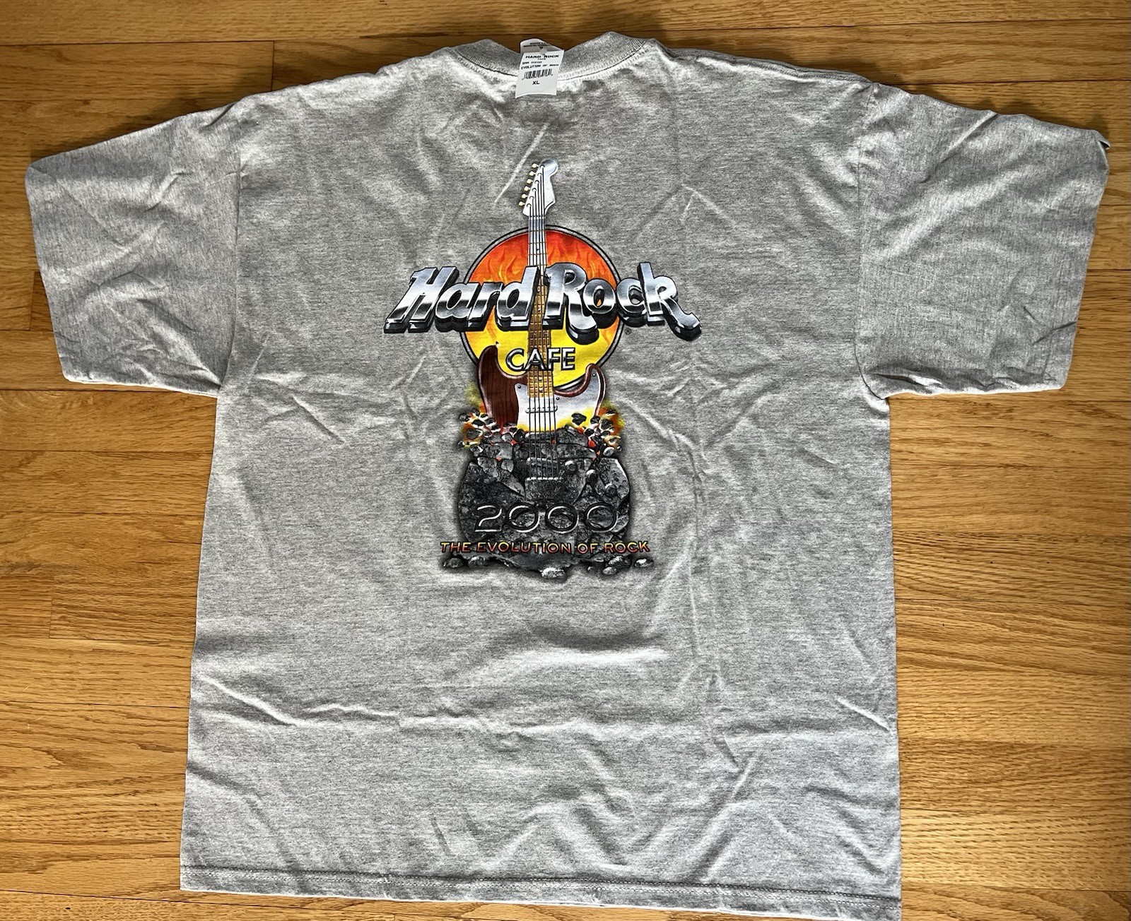 Vintage Hard Rock Cafe San Diego Evolution of Rock Shirt Mens XL Gray Deadstock gallery