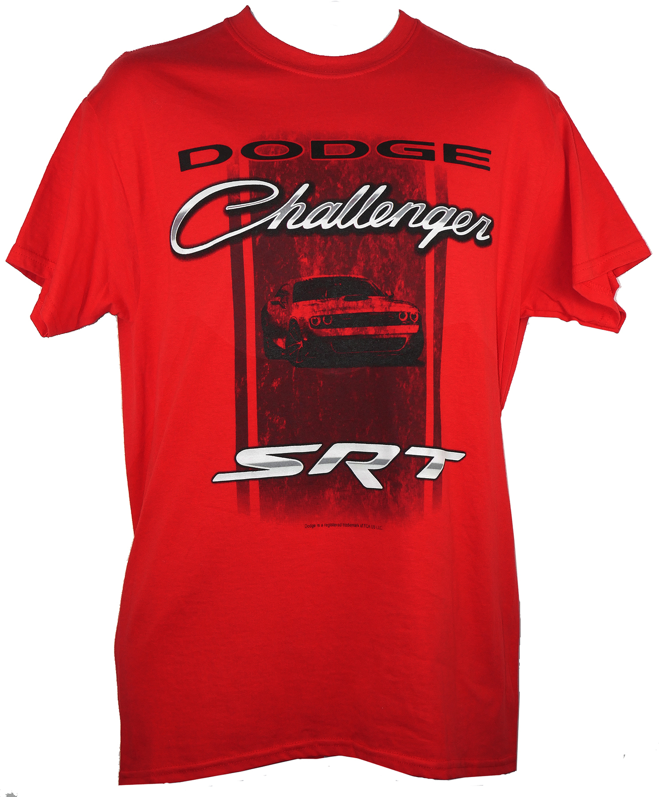 Dodge Challenger SRT Logo Red Auto Car Graphic Cotton T-Shirt Official Licensed gallery