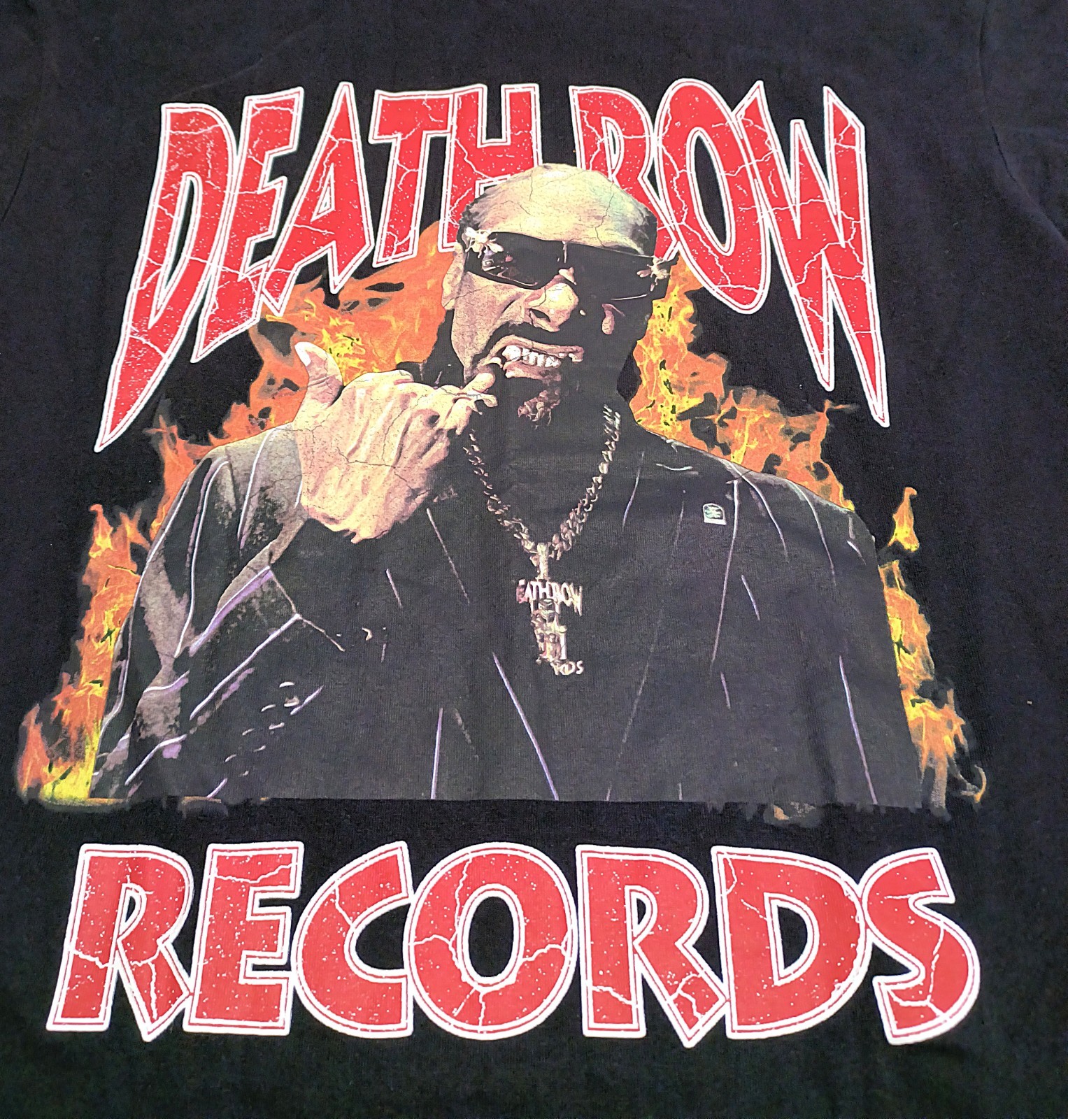 Bershka Death Row Records T-Shirt M Black Snoop Dogg Vintage Graphic Tee Mens gallery