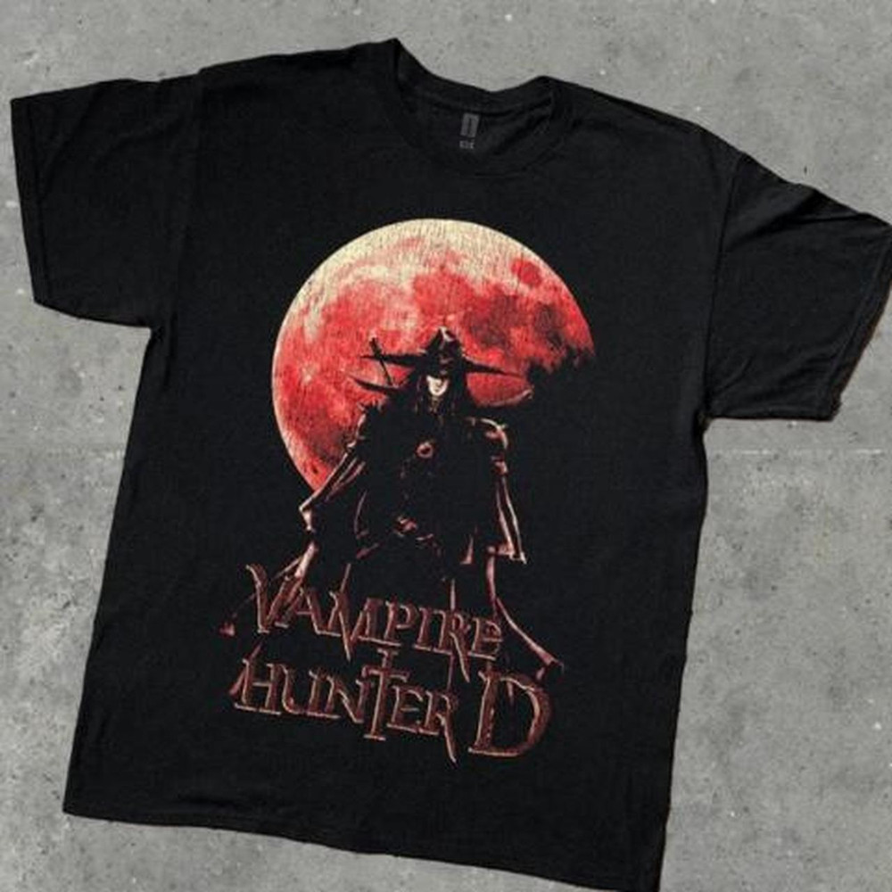 Black Vampire Hunter D graphic tee