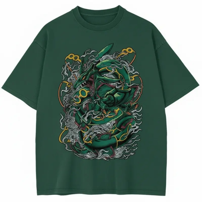 Rayquaza Vintage Anime Graphic T-Shirt Unisex Streetwear Tee