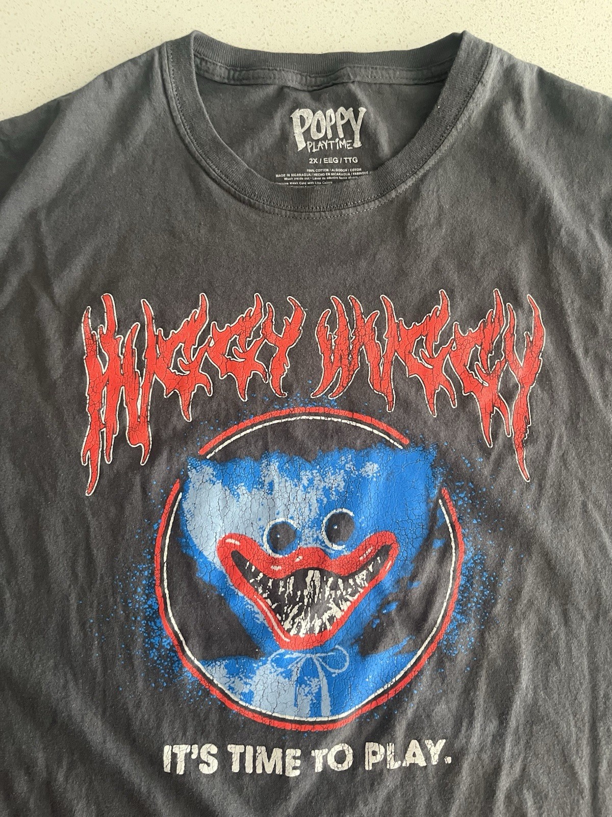 Poppy Playtime Huggy Wuggy It’s Time to Play Shirt - 2XL Size XXL gallery