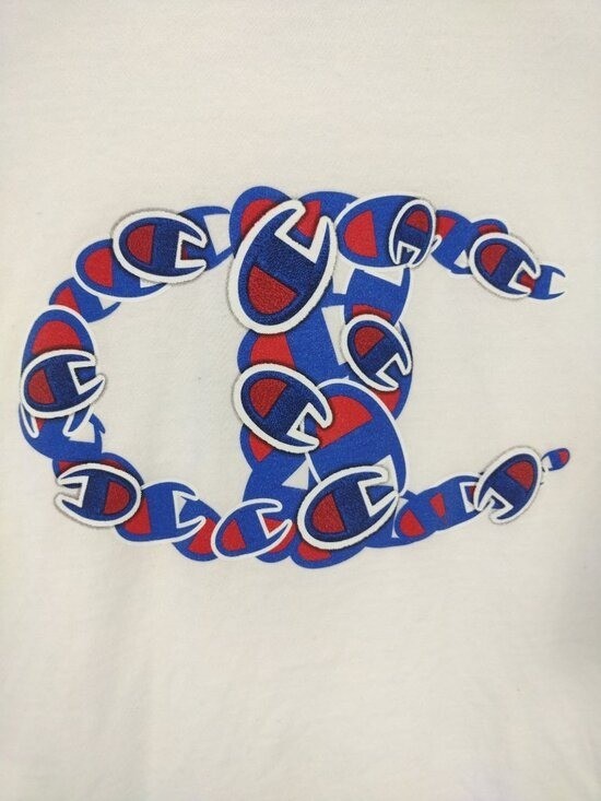 Champion Men's T-Shirt 3XLT Tall White Logo gallery