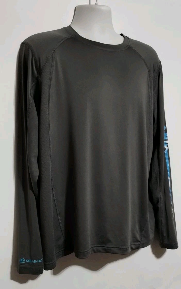 Habit Men's Long Sleeve Grey T Shirt Size Large gallery
