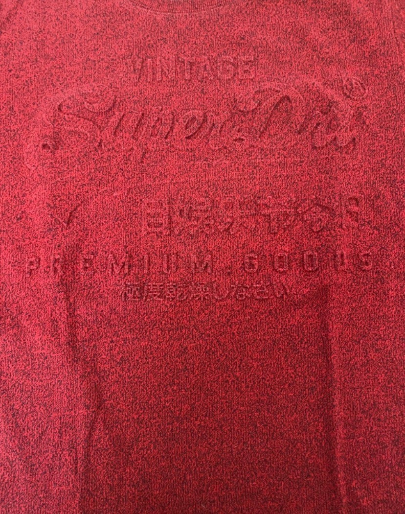 Superdry Vintage Crew T-Shirt Red Size M – Premium Goods gallery