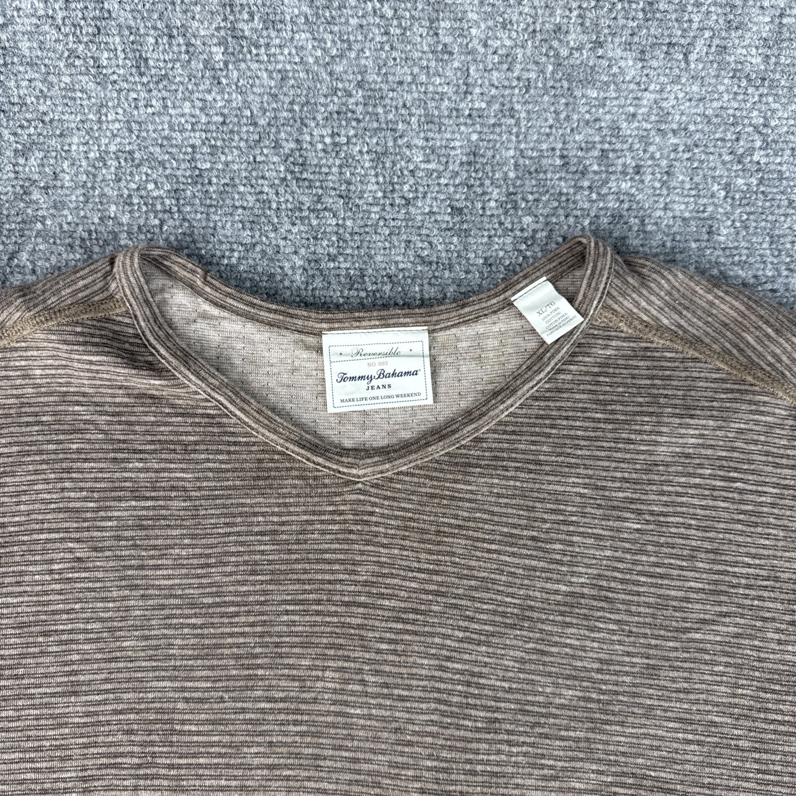 Tommy Bahama Shirt Mens Xl Brown Reversible Long Sleeve gallery