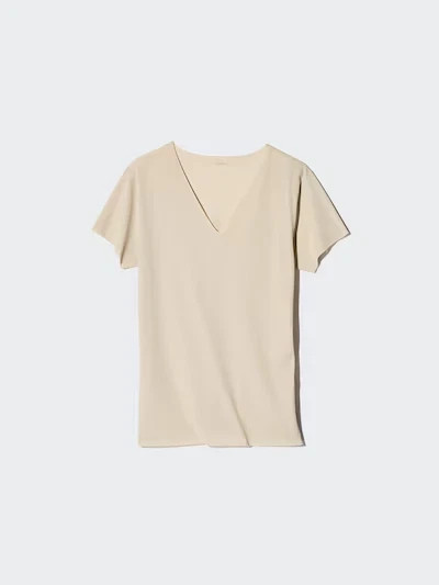 [4PCS SAME COLOR] UNIQLO AIRISM Deodorant Mesh V-Neck T XS-4XL Men 474252 NWT gallery