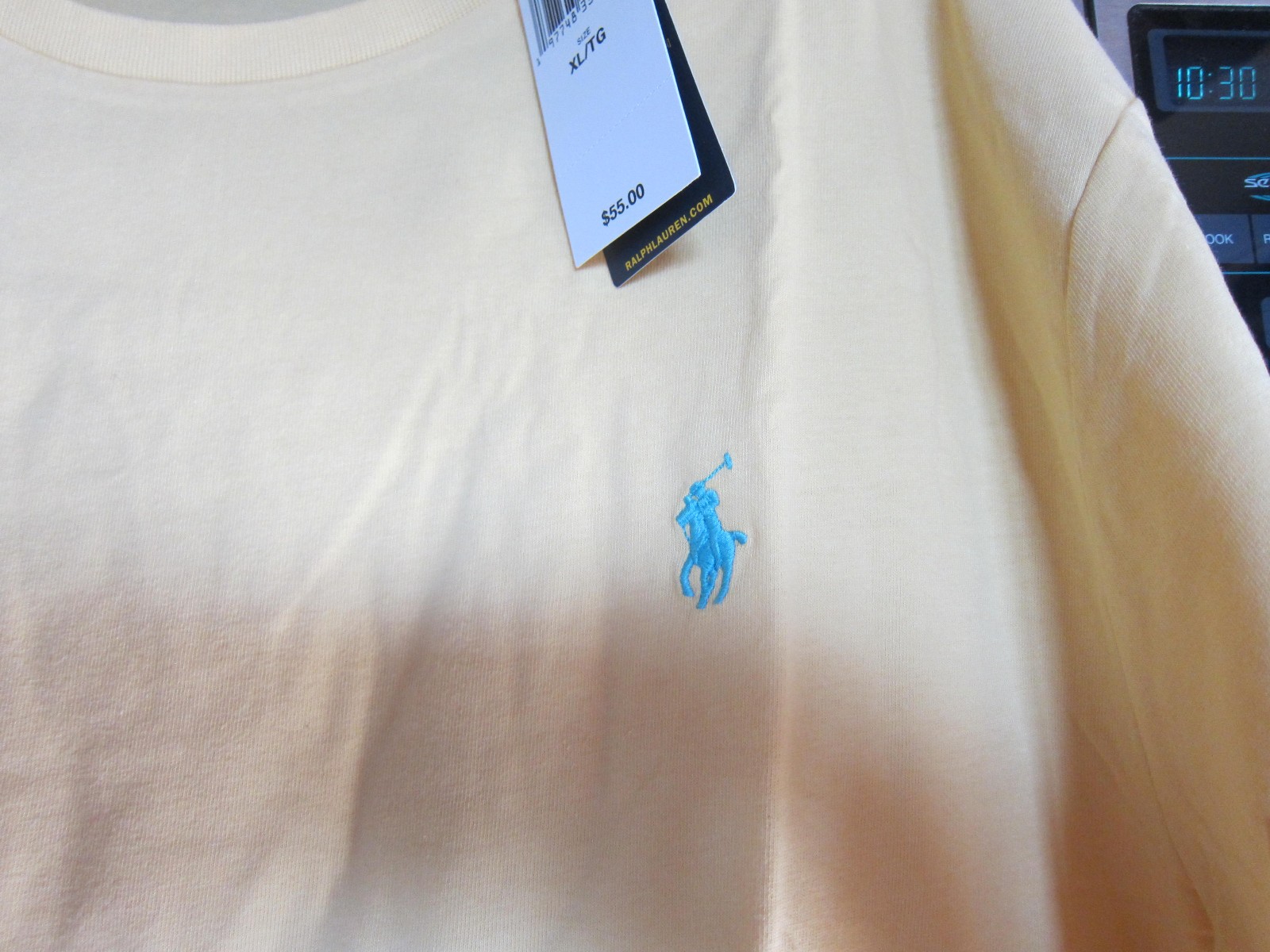Polo Ralph Lauren T Shirt Size XL Color Pale Yellow NWT gallery