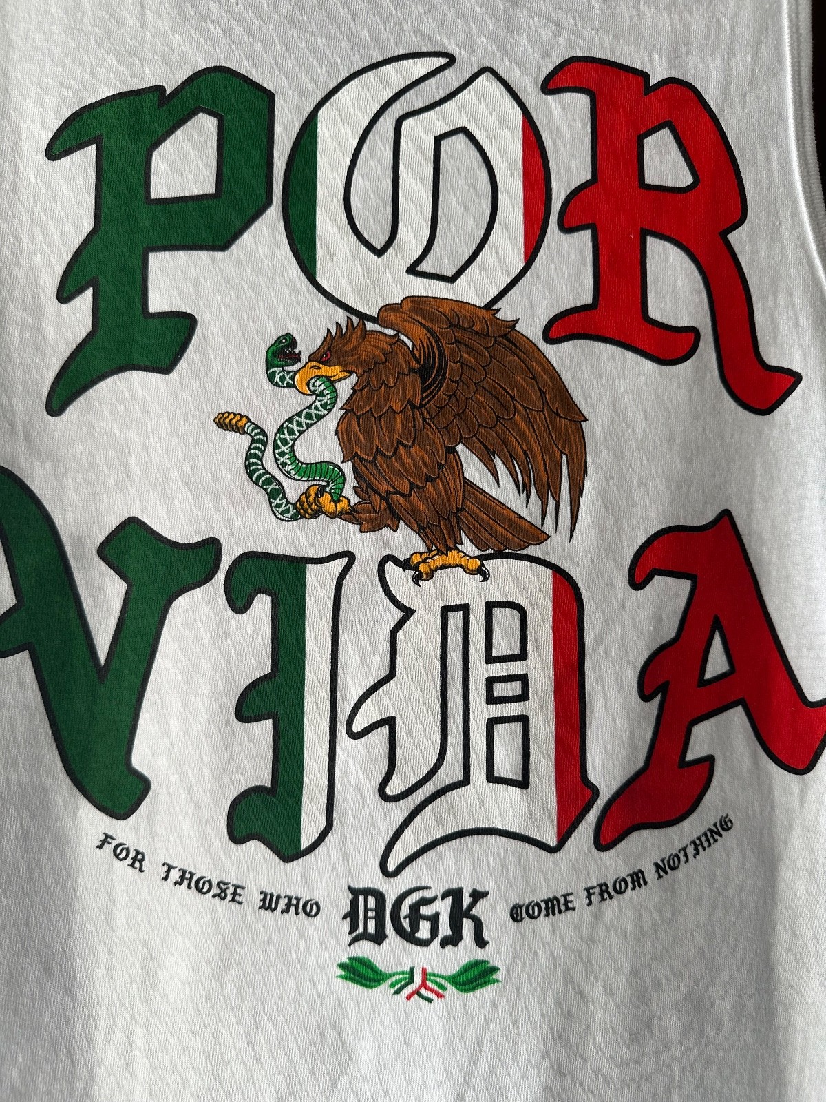 DGK ~ Men's White Tank Top ~POR VIDA~ Size Medium~NWT gallery