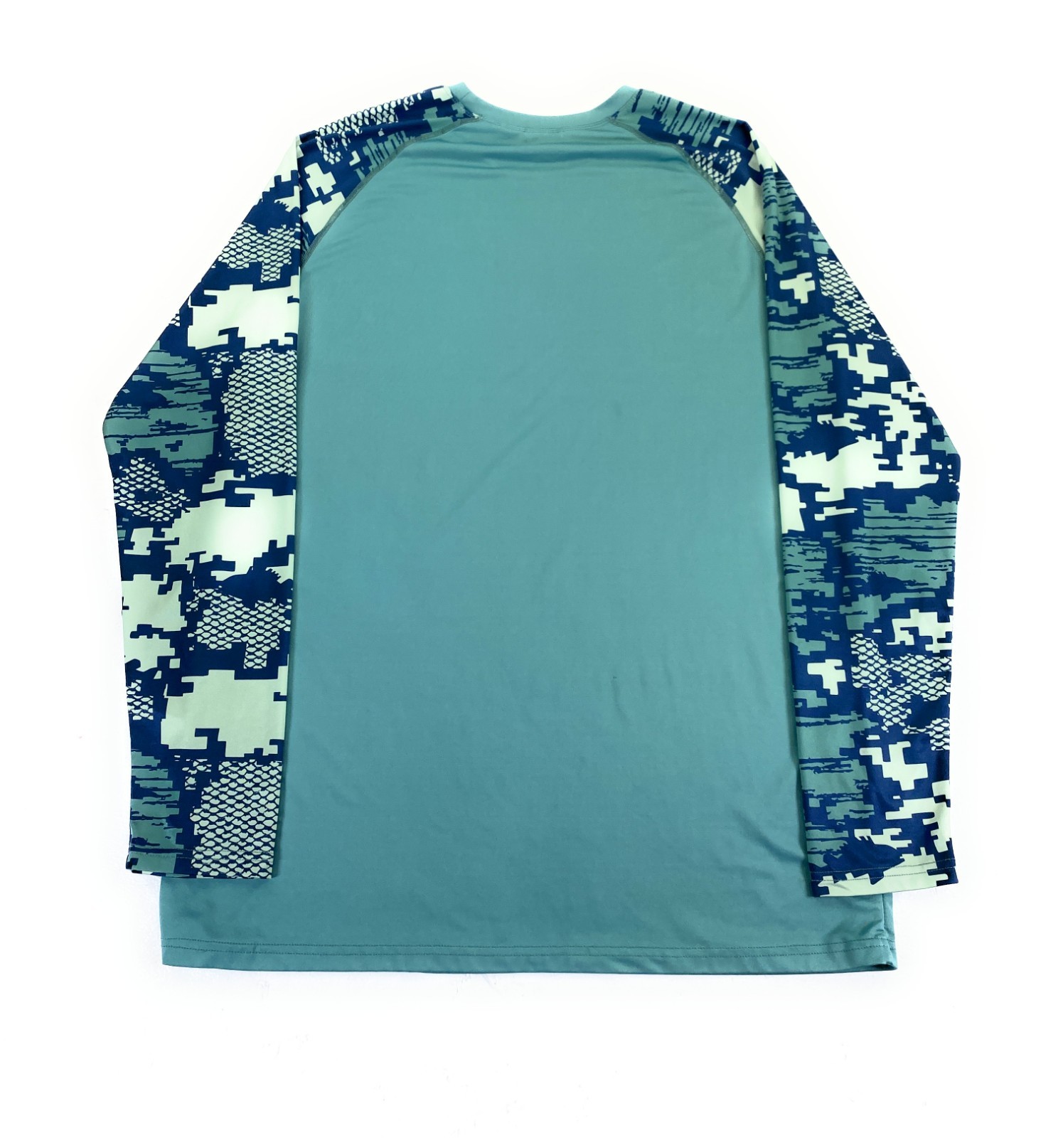 AFTCO Men's AFTECH Long Sleeve Performance Green Digital Sleeve T-Shirt Large gallery