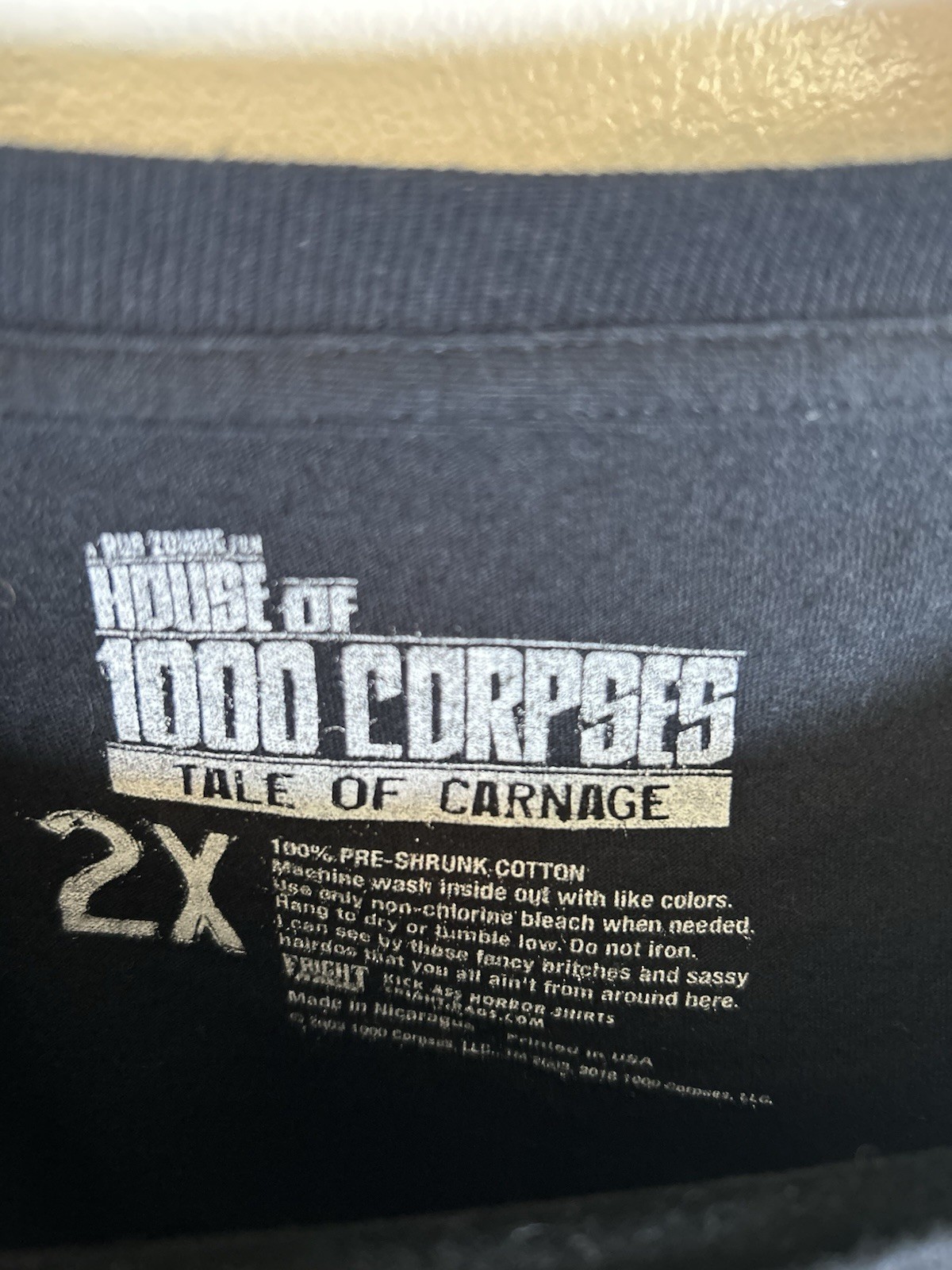 House of 1000 Corpses Shirt 2xl Fright Rags Rob Zombie Captain Spaulding Horror gallery