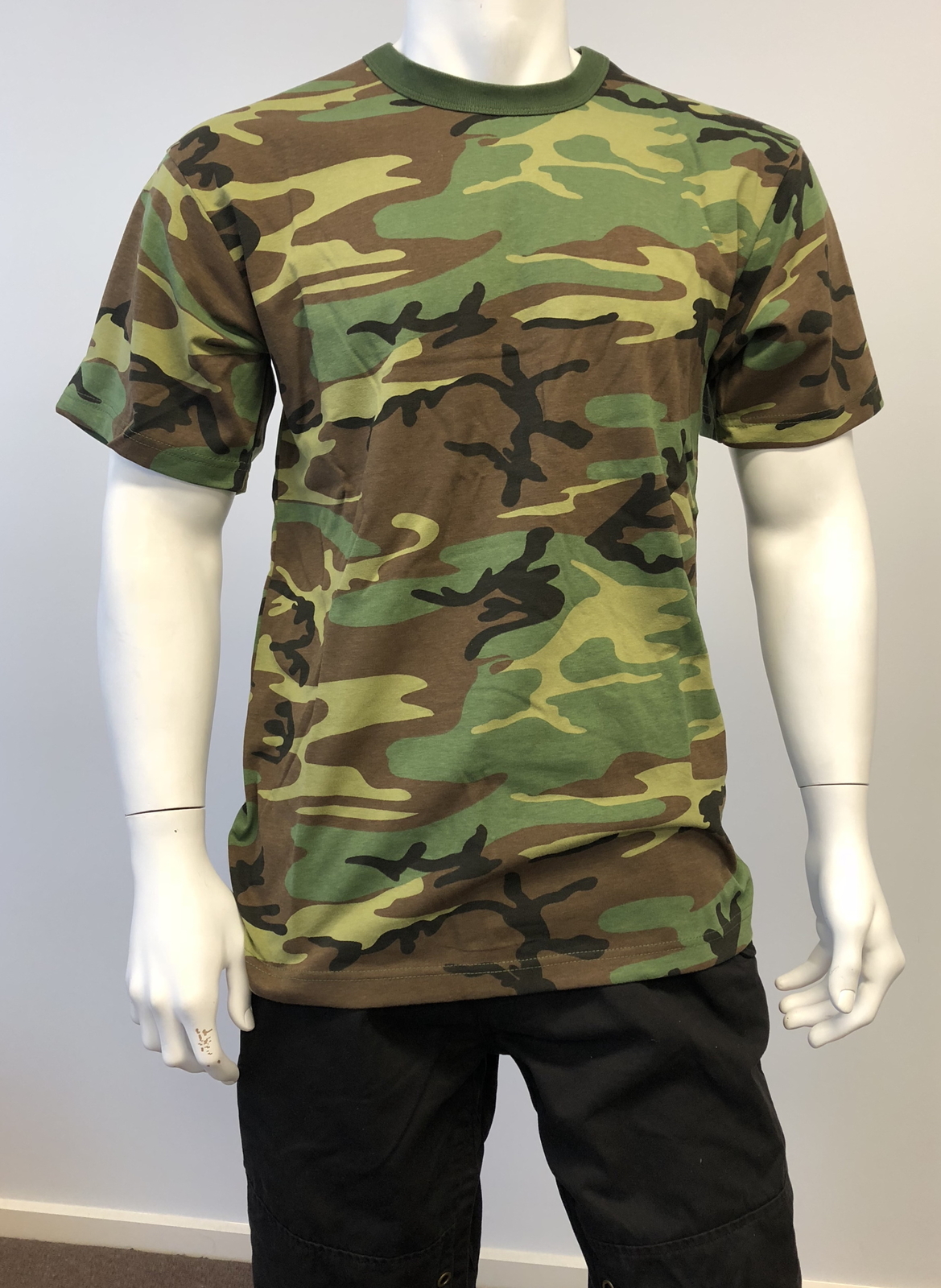 Mens Army Military Style Gym Training Running Outdoor Boot Camp Camo T-shirt Tee gallery