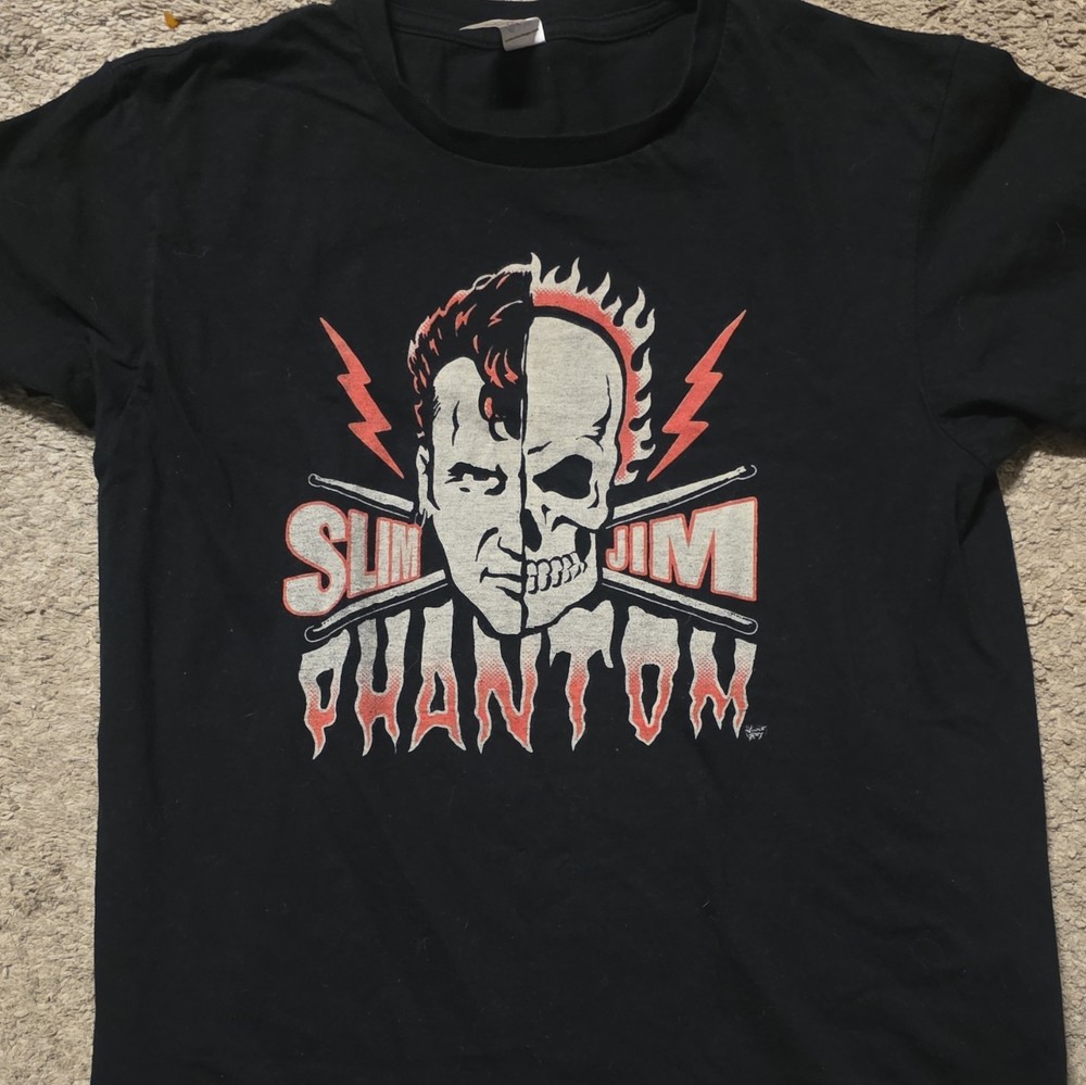 Slim Jim Phantom Men’s S Regular Black Crew Neck Short Sleeve Tee