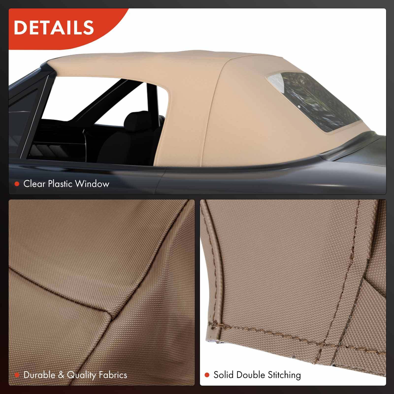 New Convertible Soft Top with Plastic Rear Window for BMW E36 Z3 1996-2002 Tan