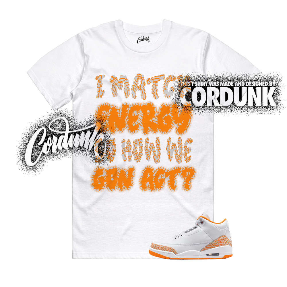 3 Orange Citrus White Cement Grey Multi Color 11 T Shirt Match MATCH
