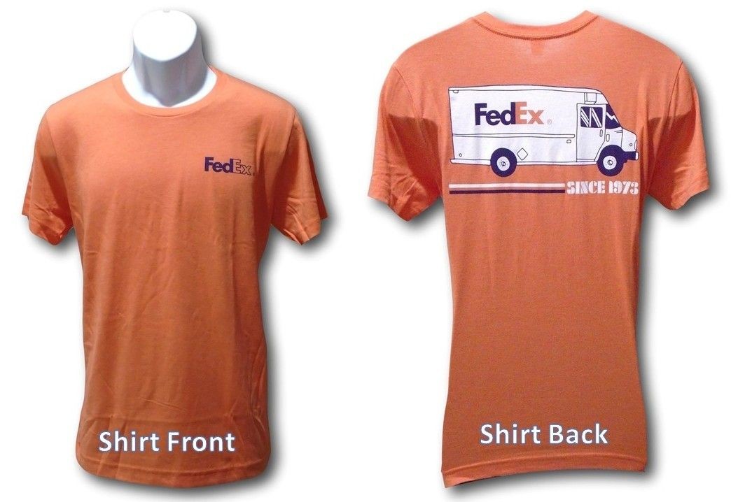 Vintage "FedEx Since 1973" T Shirt Double Color Graphics Uni-Sex Adults Small N gallery