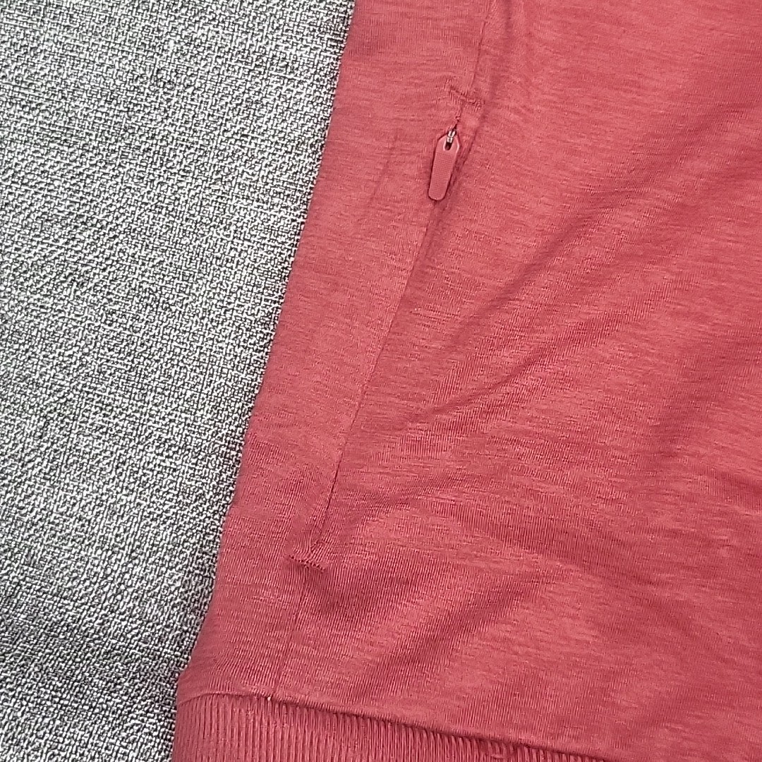 Members Mark Mens Pullover XX-Large Size Burgundy Long Sleeves Top Zip Pocket gallery