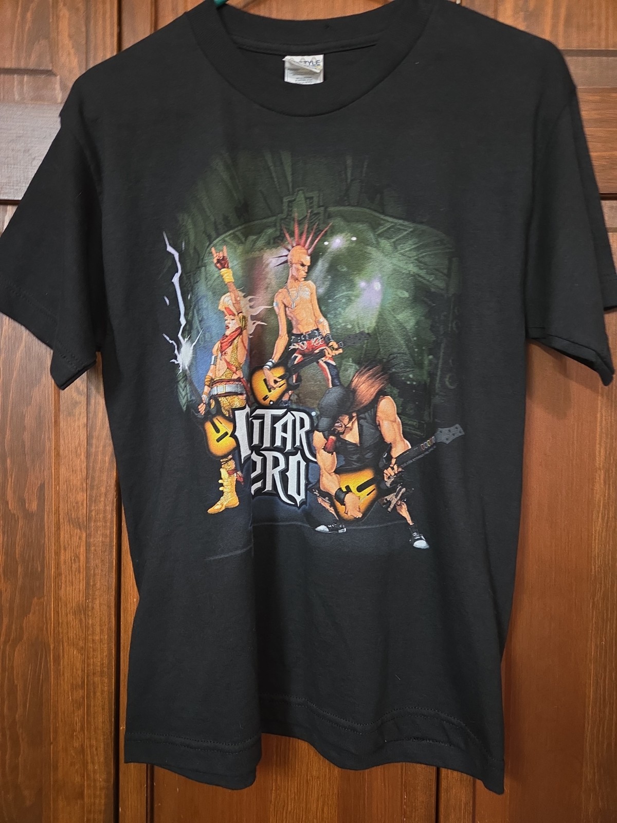 Guitar Hero 2008 Video Game Promo T-Shirt YOUTH LARGE SEE Measurements gallery