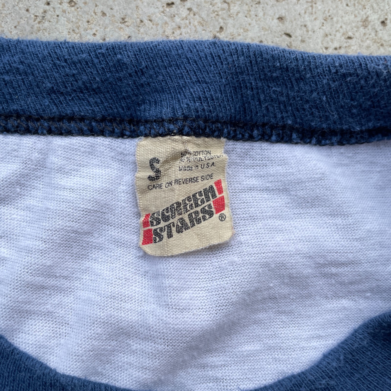 Vintage 1987 Michigan Soccer School T-Shirt Ringer Men's Small Regular Fit gallery