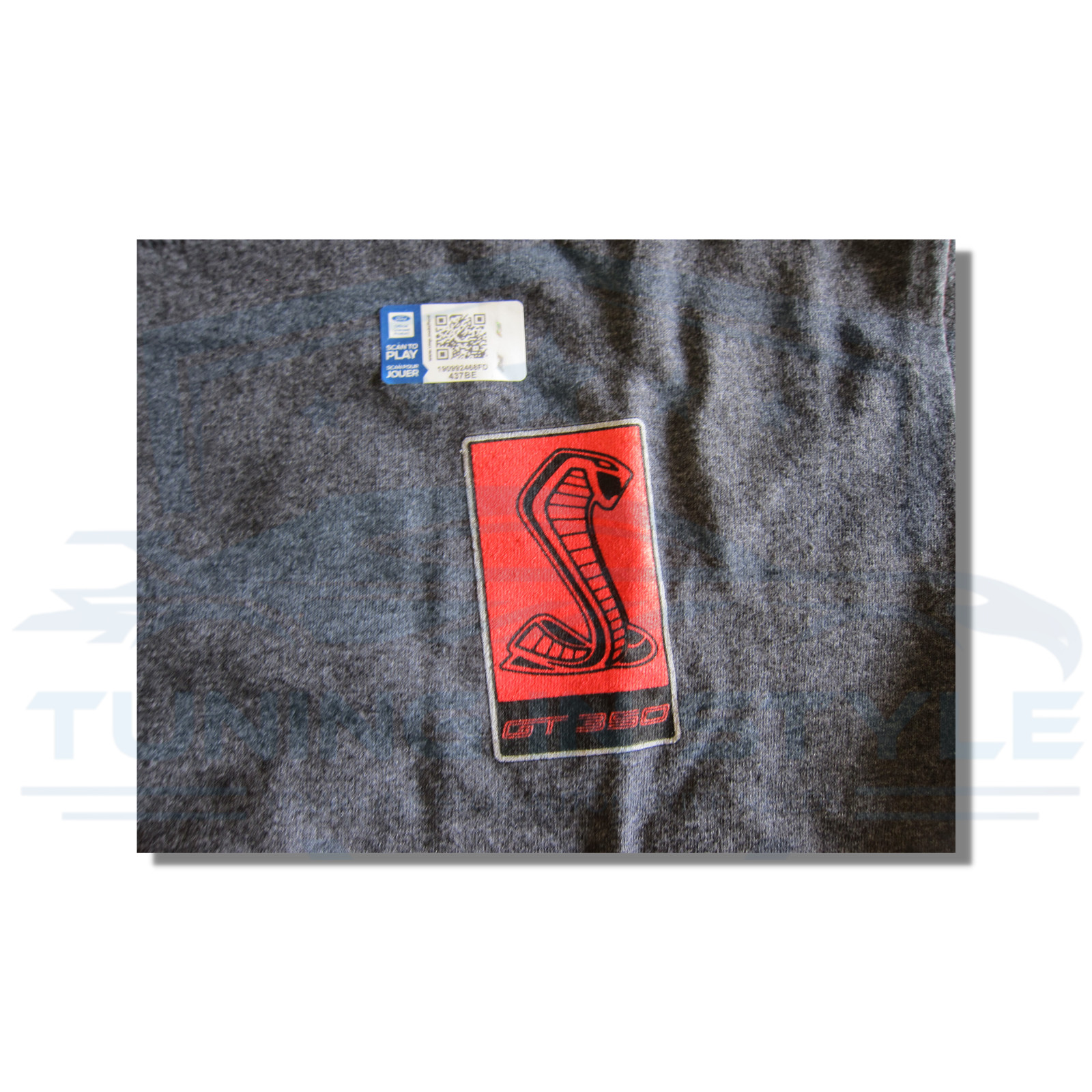 Ford Mustang GT350 Shelby Cobra Logo Cotton T-Shirt Gray Official Licensed gallery