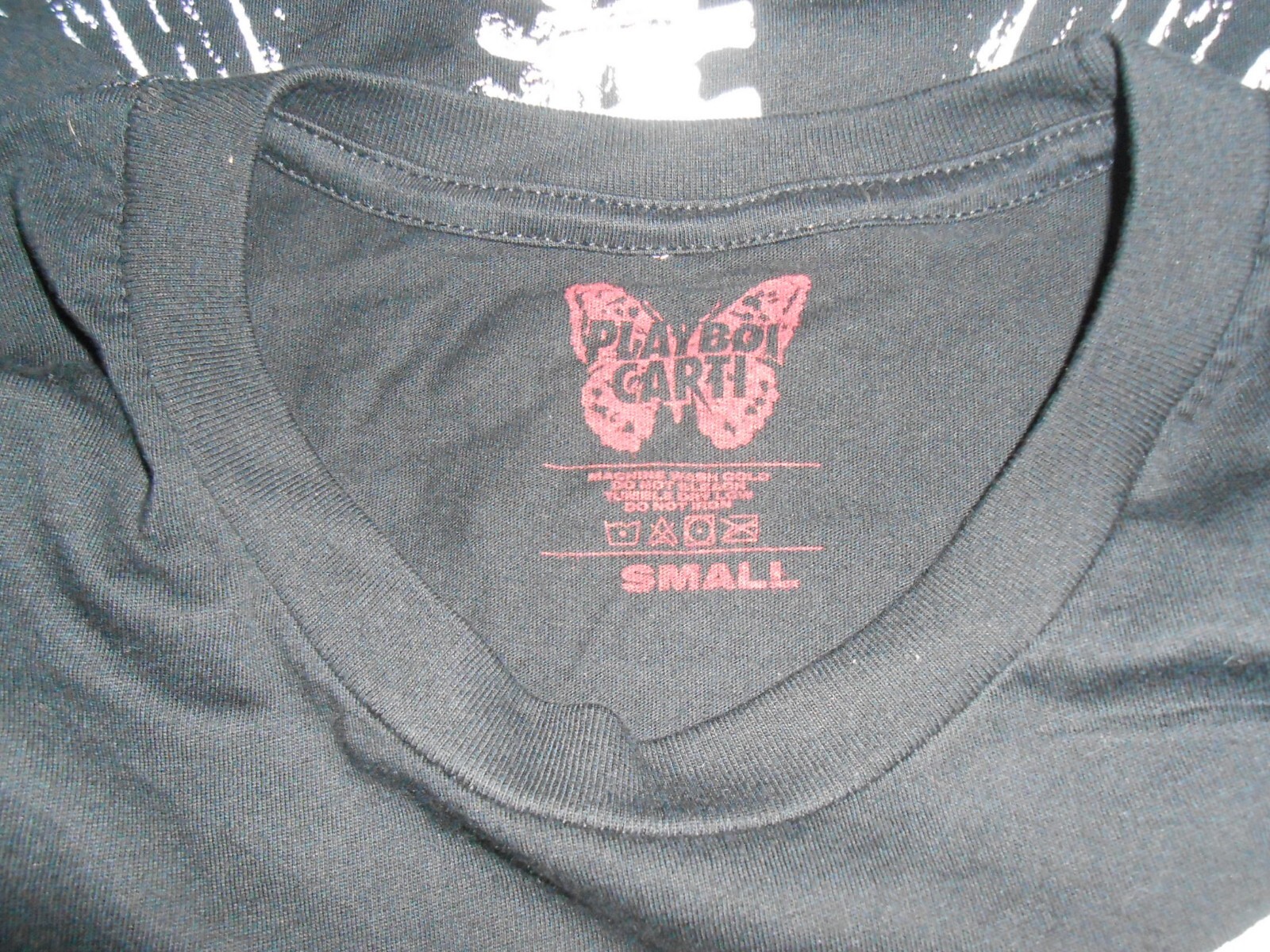 NEW SIZE SMALL PLAYBOI CARTI BLACK T-SHIRT BUTTERFLY SKELETON 2017 TOUR RARE SM gallery