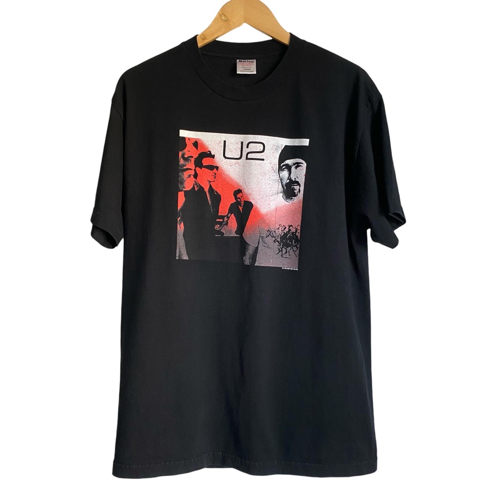 Vintage 2001 U2 Elevation Music Tour Tee Shirt