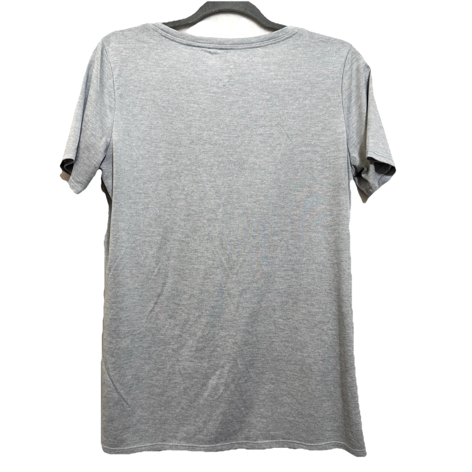 Nike Dri-FIT Women’s Scoop Neck T-Shirt Gray MEDIUM Athletic Short Sleeve Tee gallery