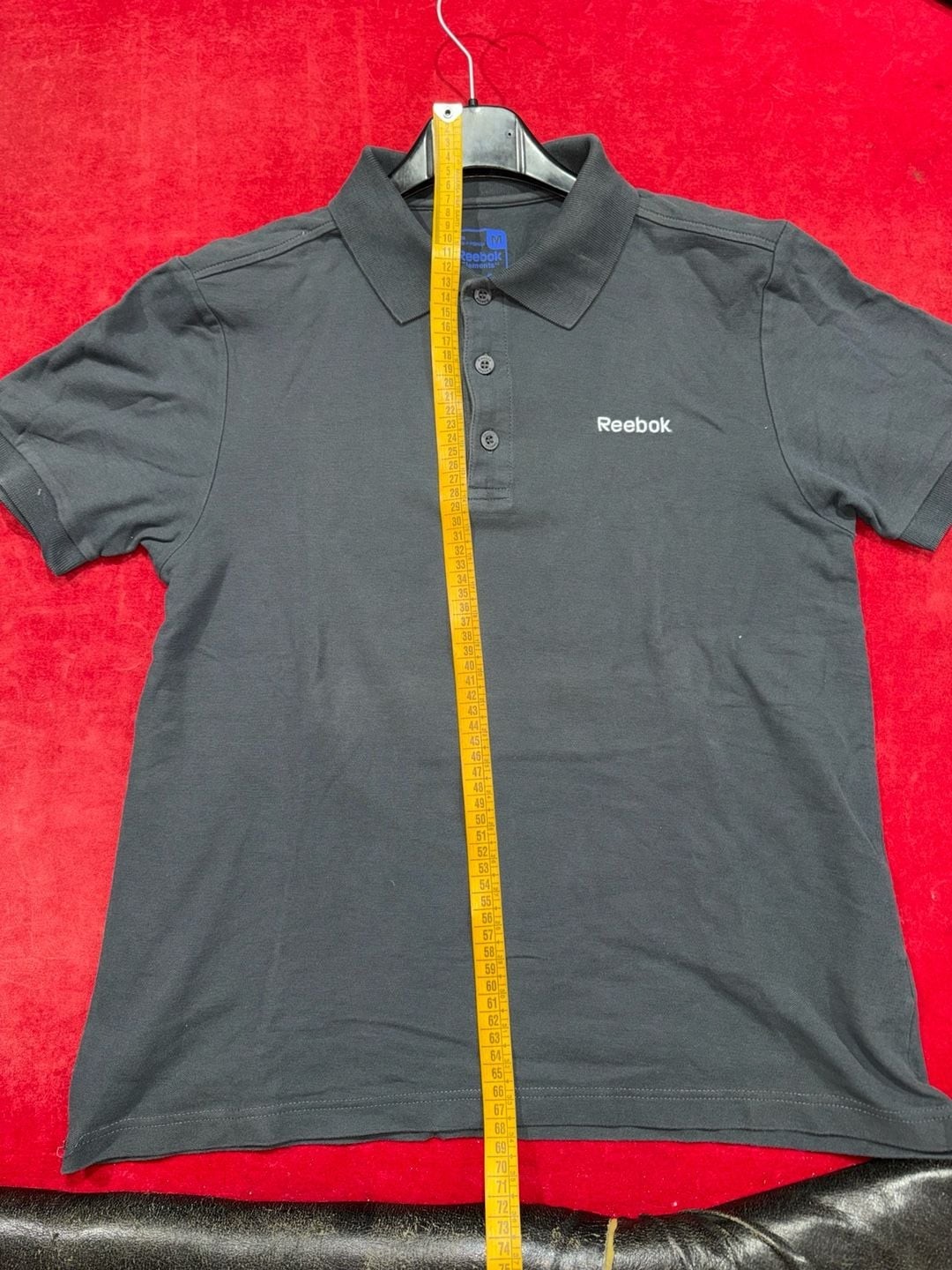 Reebok Elements Short Sleeve Cotton Polo Shirt in Midnight Navy gallery