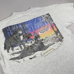 Vintage Jack Daniel’s Wildlife Series Timber Wolf T Shirt Gray Single Stitch XL