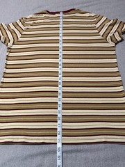 VOLCOM – Men’s T-shirt SIZE L – LARGE – Yellow / Red – Striped – True to This