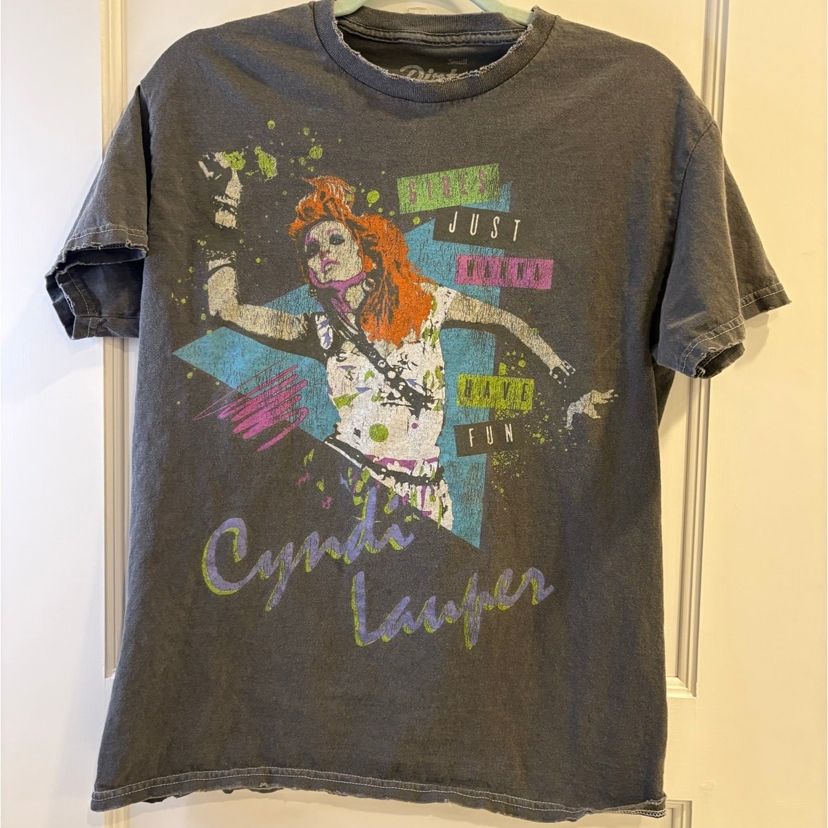 Cyndi Lauper Graphic Tee Retro 1980’s Girls Just Wanna Have Fun remake PA8711