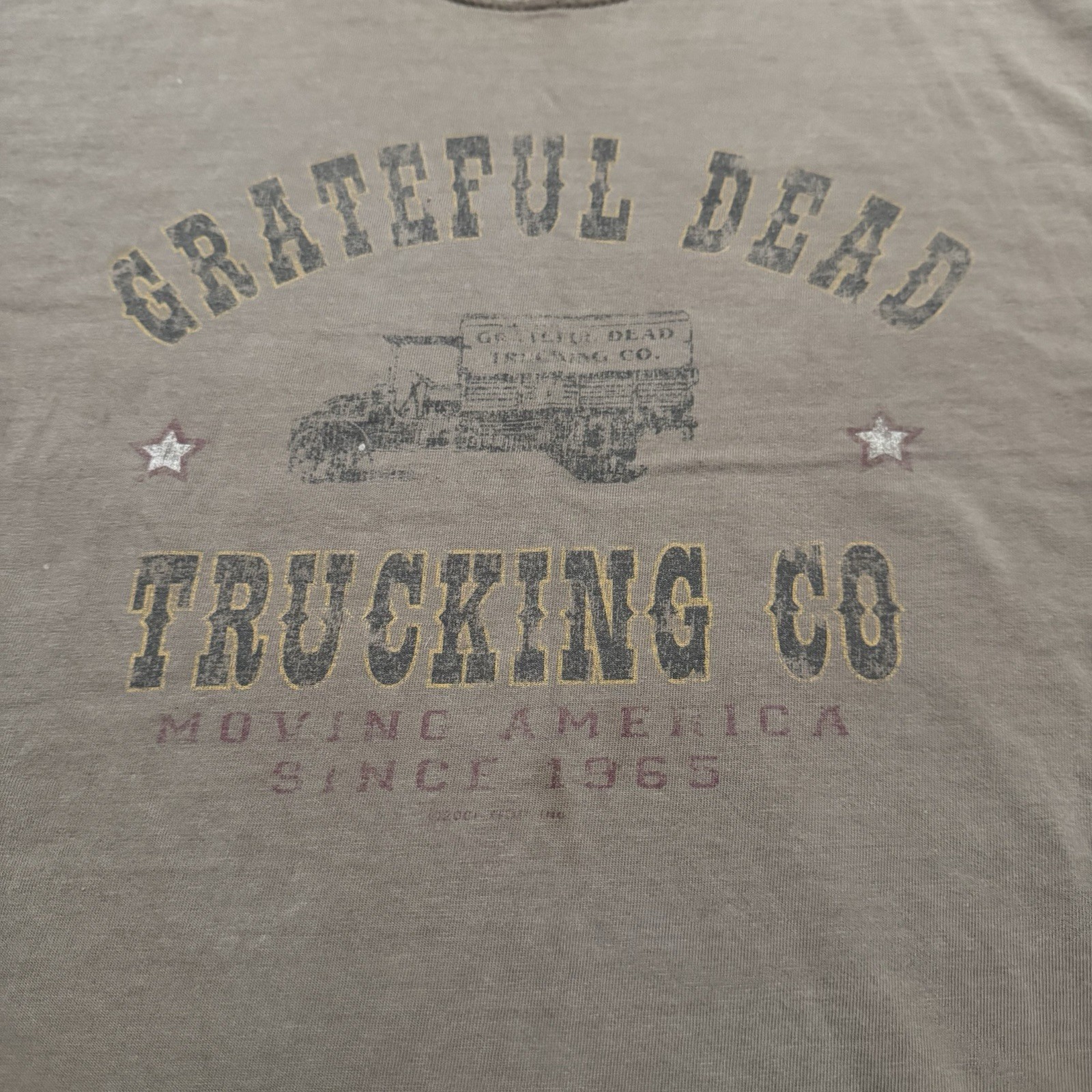 Vintage Liquid Blue Grateful Dead Trucking Co Brown Tee T-Shirt Size XL gallery