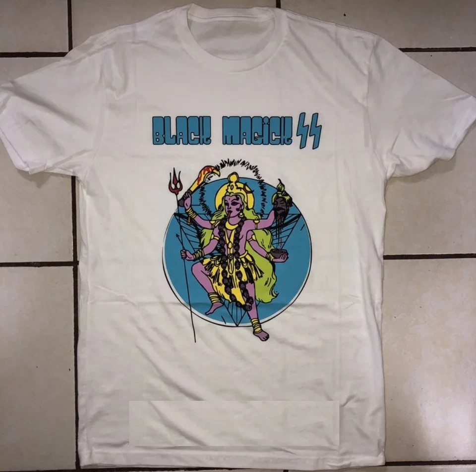 Black Magick SS – Kali White Cotton T Shirt Full Size S-5XL