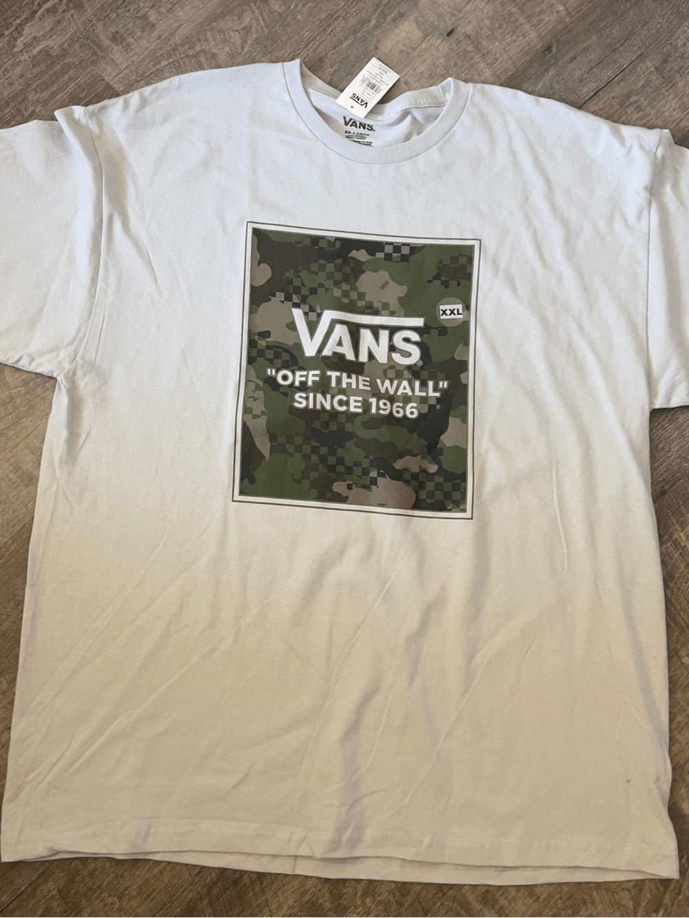 Vans Camo Check Short Sleeve Graphic T-Shirt- Size XXL gallery