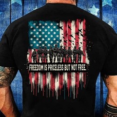 Freedom Is Priceless But Not Free Sublimation Design, Memorial Day, Veterans Day
