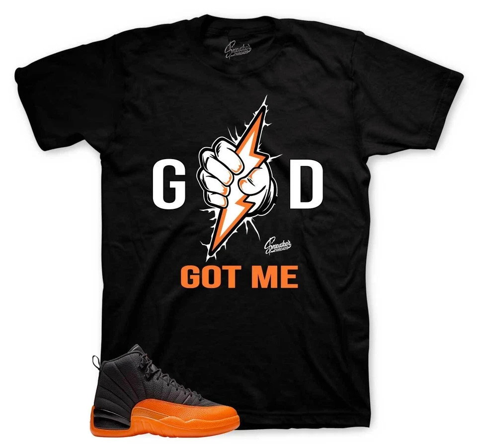 Brilliant Orange Sneaker T Shirt God Got Me Streetwear Graphic Tee Unisex