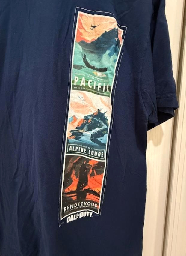 Call Of Duty Vanguard Men's T-Shirt Navy-Size XL -Fast gallery